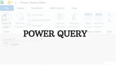 Get started with Power Query .